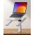 Подставка для ноутбука Baseus Metal Adjustable Laptop Stand Серебро