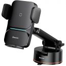 Автодержатель с беспроводной зарядкой Baseus Wisdom 15W (Suction base) Чёрный