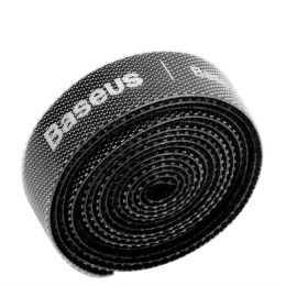 Лента для стяжки Baseus Colourful Circle Velcro strap 1м Чёрная