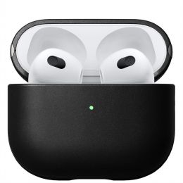 Чехол Nomad Modern Leather Case для Apple Airpods 3 (2021) Чёрный