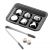 Охлаждающие камни для напитков Xiaomi Circle Joy Stainless Steel Quick Frozen Ice Cubes 6 шт. (серебро)