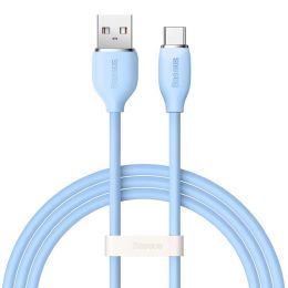 Кабель Baseus Jelly Liquid USB - Type-C 100W 1.2м Синий
