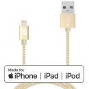Кабель REQUIRED Braided MFI Lightning to USB Шампань