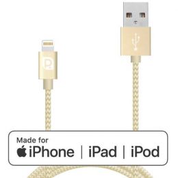 Кабель REQUIRED Braided MFI Lightning to USB Шампань