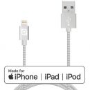 Кабель REQUIRED Braided MFI Lightning to USB Серебро