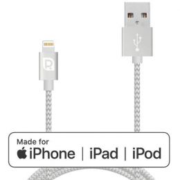 Кабель REQUIRED Braided MFI Lightning to USB Серебро