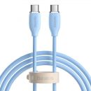 Кабель Baseus Jelly Liquid Type-C 100W 1.2м Синий