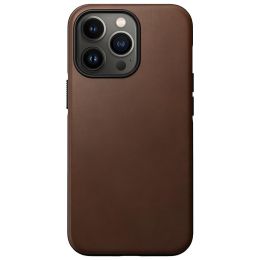 Чехол Nomad Modern Leather MagSafe для iPhone 13 Pro Коричневый