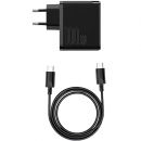 Сетевой адаптер Baseus GaN2 1C 100W + кабель Type-C Чёрный