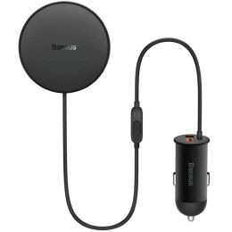 Беспроводная зарядка для авто Baseus CW01 Magnetic 40W Чёрная