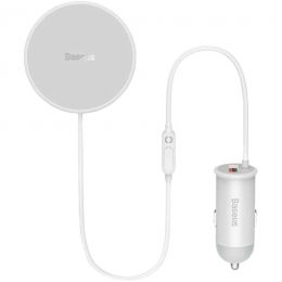 Беспроводная зарядка для авто Baseus CW01 Magnetic 40W Белая