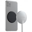 Магнитная накладка Satechi Magnetic Sticker для iPhone 11/12 Чёрная