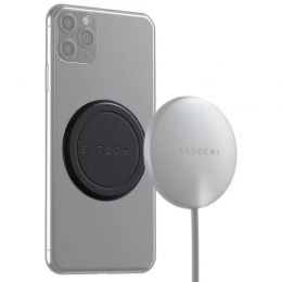 Магнитная накладка Satechi Magnetic Sticker для iPhone 11/12 Чёрная