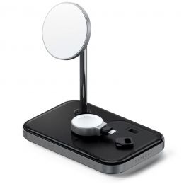 Беспроводная зарядка Satechi Magnetic 3-in-1 Wireless Charging Stand