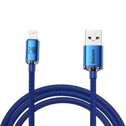 Кабель Baseus Crystal Shine CW-FXP USB - Lightning 2.4A 2м Синий