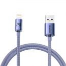 Кабель Baseus Crystal Shine CW-FXP USB - Lightning 2.4A 2м Фиолетовый