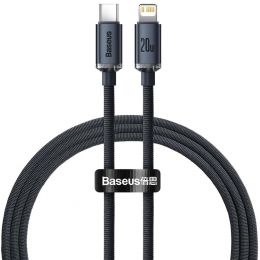 Кабель Baseus Crystal Shine CW-FXP Type-C - Lightning 20W 1.2м Чёрный