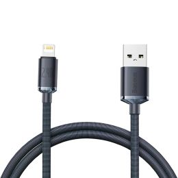 Кабель Baseus Crystal Shine CW-FXP USB - Lightning 2.4A 1.2м Чёрный