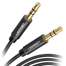 AUX кабель UGREEN mini Jack 3.5 Чёрный