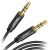 AUX кабель UGREEN mini Jack 3.5 Чёрный