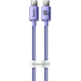 Кабель Baseus Crystal Shine CW-FXP Type-C 100W 2м Фиолетовый