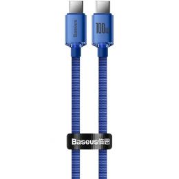 Кабель Baseus Crystal Shine CW-FXP Type-C 100W 1.2м Синий