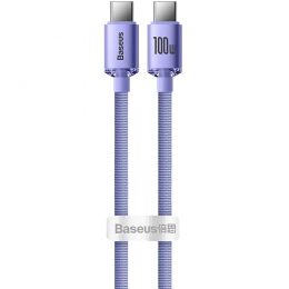 Кабель Baseus Crystal Shine CW-FXP Type-C 100W 1.2м Фиолетовый