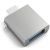Адаптер Satechi Type-C - USB 3.0 Серый