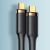 Кабель USAMS Thunderbolt 3 US-SJ553 U72 100W Type-C 5K/60HZ 0.8м