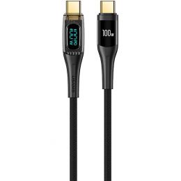 Кабель USAMS US-SJ591 Shadow Type-C PD 100W 2м Чёрный