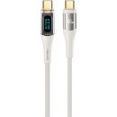 Кабель USAMS US-SJ591 Shadow Type-C PD 100W 2м Белый