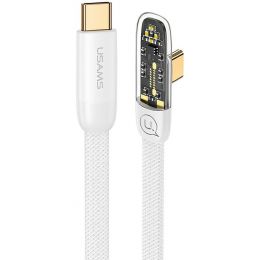 Кабель USAMS US-SJ584 Type-C PD 100W 1.2м Белый