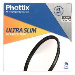 Защитный фильтр Phottix Ultra Slim 1mm UV 67mm