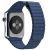 Ремешок кожаный для Apple Watch 38/40 мм Синий