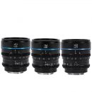 Комплект объективов Sirui Nightwalker 24/35/55mm T1.2 S35 E-mount Чёрный