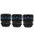 Комплект объективов Sirui Nightwalker 24/35/55mm T1.2 S35 E-mount Чёрный