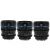 Комплект объективов Sirui Nightwalker 24/35/55mm T1.2 S35 X-mount Чёрный