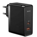 Сетевой адаптер Baseus GaN5 Pro C+U 100W Чёрный (+ кабель Type-C 1м)