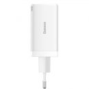 Сетевой адаптер Baseus GaN5 Pro 65W EU Белый (+ кабель)