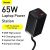 Сетевой адаптер Baseus GaN3 Pro 65W Чёрный (+ кабель Type-C 100W 1м)