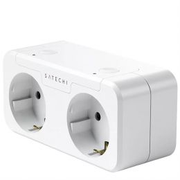 Умная розетка Satechi Homekit Dual Smart Outlet Белая