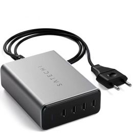 Сетевой адаптер Satechi GaN 165W Type-C 4-Port Серый