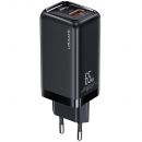 Сетевой адаптер USAMS CC153 T47 65W (EU) Черный