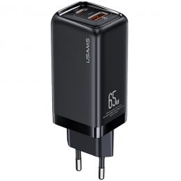 Сетевой адаптер USAMS CC153 T47 65W (EU) Черный