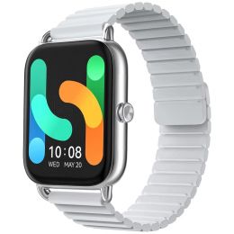 Умные часы Haylou RS4 Plus Серебро (Магнитный ремешок)