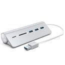 Хаб Satechi Aluminum USB 3.0 & CARD READER