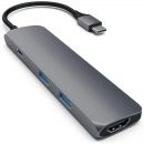 Хаб Satechi Slim Aluminum Multi-Port Adapter Type-C/2хUSB 3.0/ HDMI 4K Серый