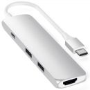Хаб Satechi Slim Aluminum Multi-Port Adapter Type-C/2хUSB 3.0/ HDMI 4K Серебро