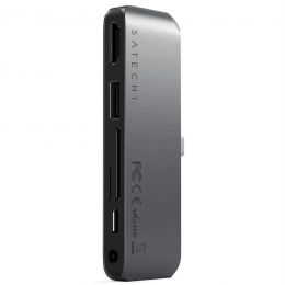 Хаб Satechi USB-C Mobile PRO Hub SD Серый