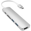 Хаб Satechi Type-C Slim Multiport Adapter V2 Серебро